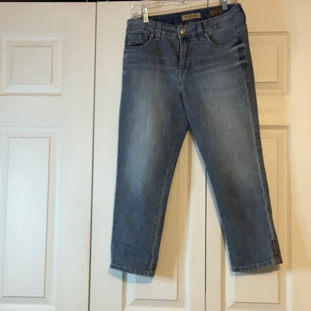 Nine West Vintage America Boho Capri Denim‎ Jeans Size 10 Petite